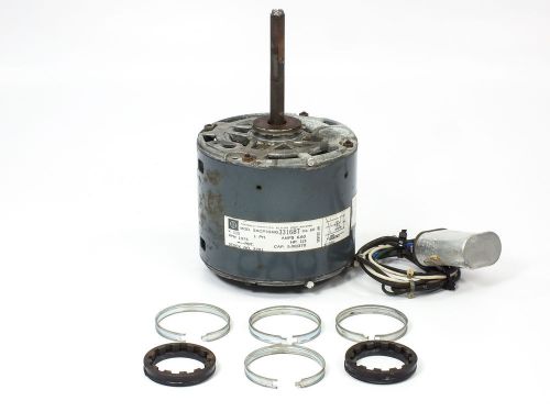 Ge 1/3hp electric motor 115volt 6.6amp 1075rpm w/ capacitor *shaft dmg* (3316bt) for sale