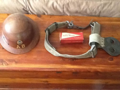 American Bridge Hard hat quick release belt, AB safety  glasses and liturature