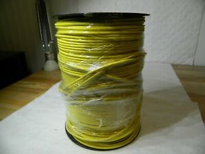 EastPenn 14 AWG 1,000&#039; OAL Hook Up Wire Yellow Polyethylene Jacket 23452-1