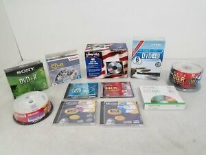 Blank Recordable Media Discs Mixed Lot CD-R/RW &amp; DVD+R/RW SEALED