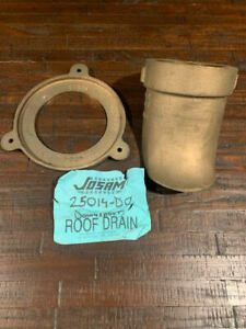 Josam Bronze Roof Drain Nozzle &amp; Flange,  25014-DC