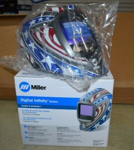 miller digital infinity welding helmet stars and stripes 280049