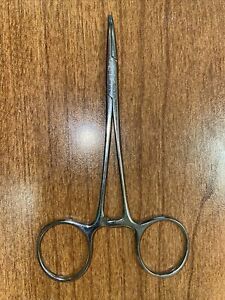Integra Jarit 105-102 Halstead Mosquito Forceps Curved 5&#034; 126mm Used Scissors