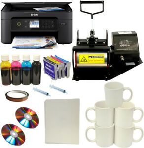 Mug Cup Heat Press Wireless Sublimation Ink Printe Transfer Paper Startup Bundle