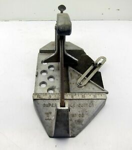 Vintage Superior Cast Aluminum Tile Cutter No. 00 Made in USA  6&#034; x 11&#034;