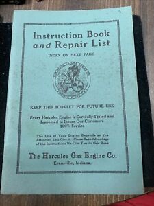 Hercules Gas Engine Co Instruction Book