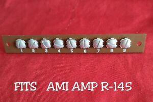 (1) Terminal Strip - 9 position Fits AMI amplifiers