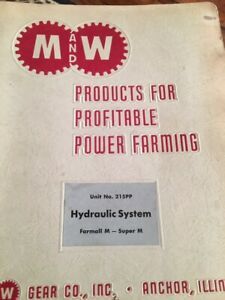 M&amp;W Gear International Harvester Farmall M SM MD Diesel Live Hydraulic Install