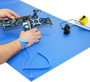 WESCORP Anti-Static Workstation Kit With Grounding Strap And Cord