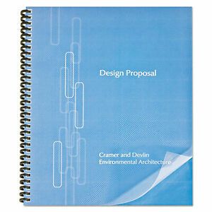 Gbc Proclick Pre-Punched Presentation Covers, 11 X 8 1/2, Clear, 25/Pack 2514477