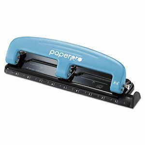 Bostitch Ez Squeeze Three-Hole Punch, 12-Sheet Capacity, Blue/Black 2103 2103  -