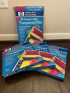 HP Premium Inkjet Transparency Film Lot Of 4 2- Opened 2-Sealed