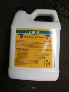 CYDECTIN ORAL DRENCH FOR SHEEP 1 mg Moxidectin Dewormer Adult and Larval 1 Liter