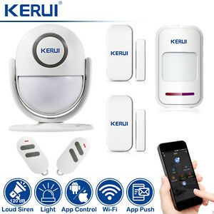 KERUI WP6 120dB Wifi Home Security Alarm System Loud Siren Motion PIR Detector