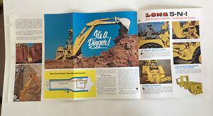 70’s LONG 5-N-1 BACKHOE, TRACTOR, LOADER, CRANE, DIGGER, FORKLIFT BROCHURE, RARE
