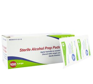 4000 PACK Alcohol Prep Pads - Large
