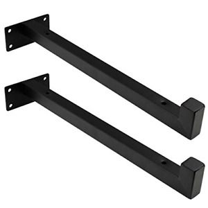 Kyuionty 2Pcs Heavy Duty Shelf Brackets Wall Mounted 12 Inch Iron Floating Brace