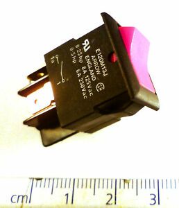 Genuine Arrow E120M13J Black with Red Rocker Switch 6A 250VAC DPST OM0580