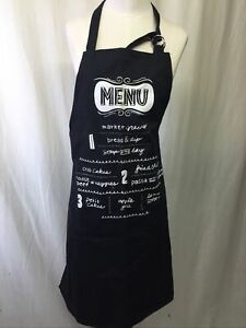 Now Designs Menu Apron without Pocket Cooking Mothers Day Gift Funny Kitchen