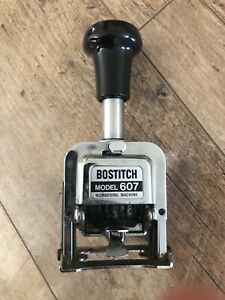 Vintage Bostitch 607 Numbering Machine