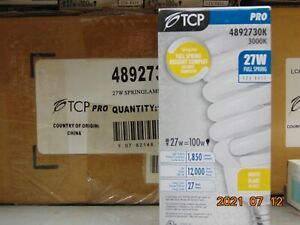 TCP Compact Fluorescent Spiral Light Bulb (3000K) - 120V, 27 Watt, 1850 Lumens