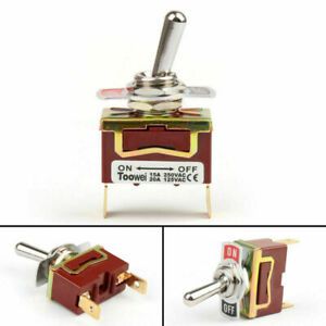 4Pcs 2 Terminal 2Pin ON/OFF 15A 250V Toggle Switch Boot SPST Industrial Grade