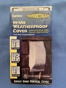 Carlon In-Use WeatherProof Cover Single Gang Vertical White