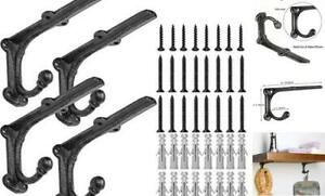 6 Inch Decorative Shelf Brackets-Heavy Duty Wall Brackets 4 Pack 6&#034; Bracket
