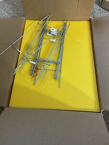 24 Pack Corrugated Plastic 18&#034; x 24&#034; 4mm Yellow Blank Sign Sheet