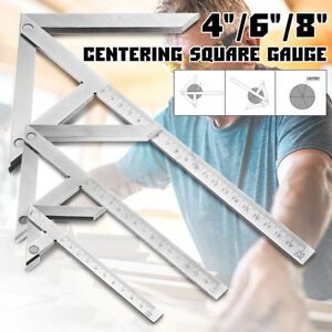 4&#039;&#039; Centering Square Precision Gaging Center Gauge Round Bar Marking Finder
