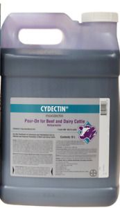 2 Cydectin Pour On Cattle Cows Dairy Antiparasitic (2) 10 Liters JUGS