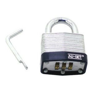 NU-SET 4397 Laminated 1-1/2&#034;,Combination Padlock