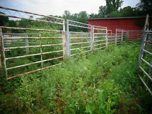 104 piece WW Livestock Handling System Panels Gates Posts Beef Dairy Cattle W-W