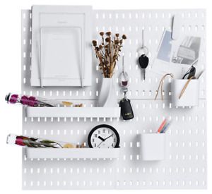 Pegboard Combination Kit with 4 Pegboards and 14 Accessories Modular Hanging