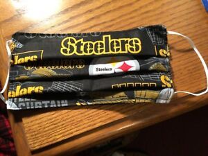 STEELERS REUSABLE FACE COVERING- 100% WASHABLE COTTON