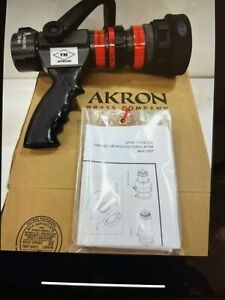 New AKRON STYLE 1720 TURBOJET FIRE FIGHTING NOZZLE 1-1/2&#034; WITH PISTOL GRIP