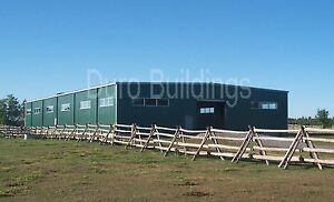DuroBEAM Steel 100&#039;x100&#039; Metal &#034;Clear Span&#034; Riding Arena I-Beam Buildings DiRECT