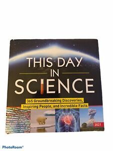 2021 This Day in Science Calendar Daily Desk Peel Away NEW, FREE SHIPPING!!