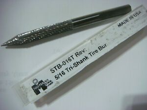 MASTERCUT TOOL CORP. STB-016T Tri-Shank Tire Bur