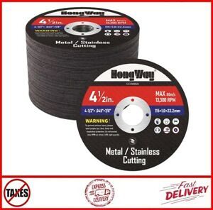 50 Pack Cut Off Wheels 4-1/2 X 7/8 Inch Metal &amp; Stainless Steel Cutting Wheel