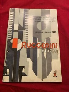 Vintage 50&#039;s-60&#039;s RUGGERINI Motori Serie RD Diesel Engine Marine Catalog