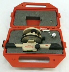 David White L6-20 Meridian Transit Level With Case &amp; Plumb Bob Surveyor Tool