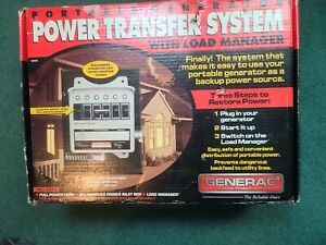 GENERAC POWER TRANSFER SYSTEM WITH LOAD MANAGER  NEW OPEN BOX  UNUSED