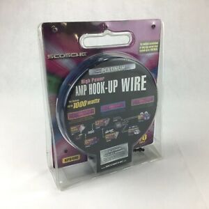 SCOSCHE  AMP HOOK-UP WIRE 40FT KP840B, Systems Up To 1,000 Watts, 8 Gauge