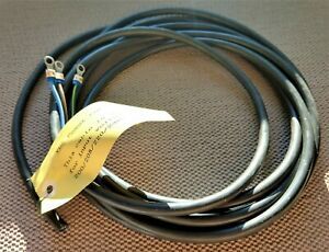 VDE 3-conductor power cable with lugs at one end, for input voltage 200-240 VAC,