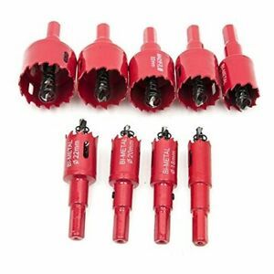 M42 HSS Hole Saw Set,  9Pcs 16-38mm Heavy Duty Hole Saw Tooth Cutting Opener