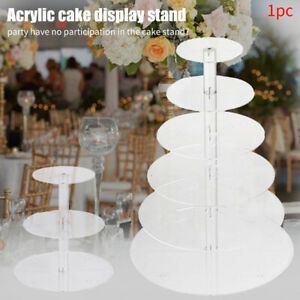 Holder Display Shelf Transparent Desktop Acrylic Dinner Cake Stand Detachable