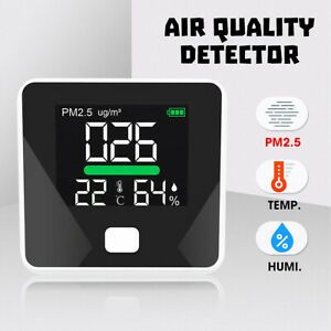 PM2.5 Detector Portable Laser Sensor Household Air Quality Humidity Temp  z