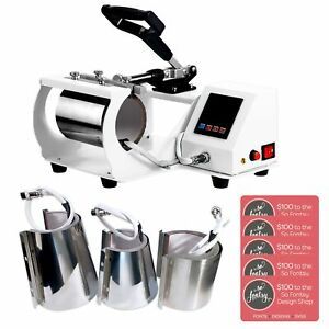 Swing Design 4-in-1 Mug, Cup, &amp; Bottle Heat Press - White