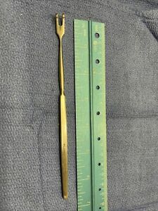 Pilling 51-4436 ENT Blunt Prong Tracheal Hook Retractor 6-1/2&#034;